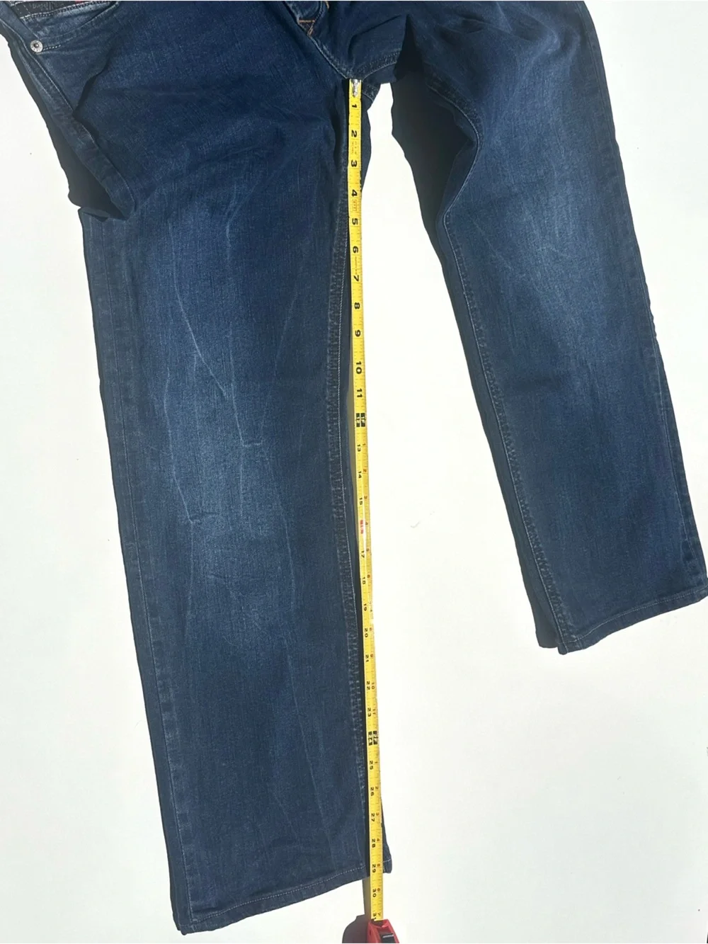 Diesel Larkee Men's Straight Stretch Jeans in Deep Blue Denim, W 31 L 30